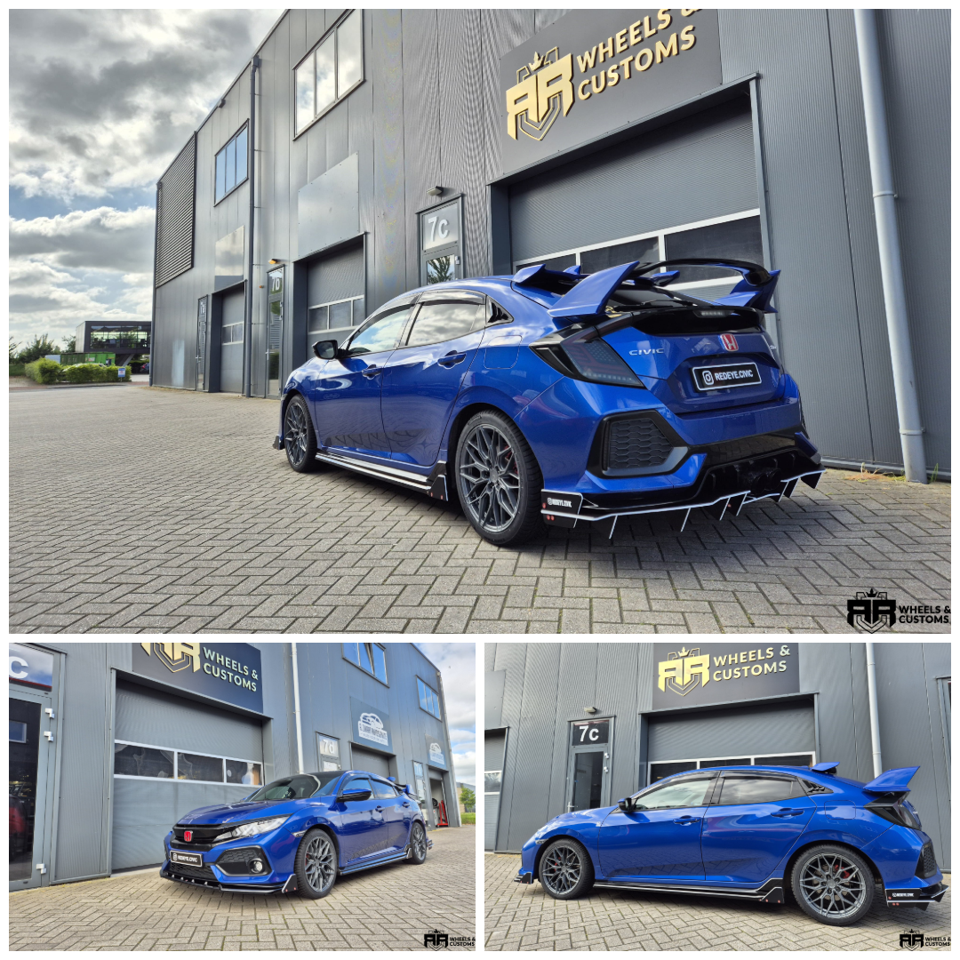 Honda Civic Sport - 18 inch JR Wheels JR46 Hyper Black - 5x114.3 8J ET45