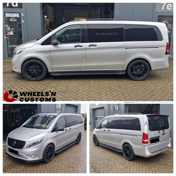 Mercedes Vito - 20 inch Wolfrace 71 Voodoo Gloss Raven Black - 5x112 8.5J ET43