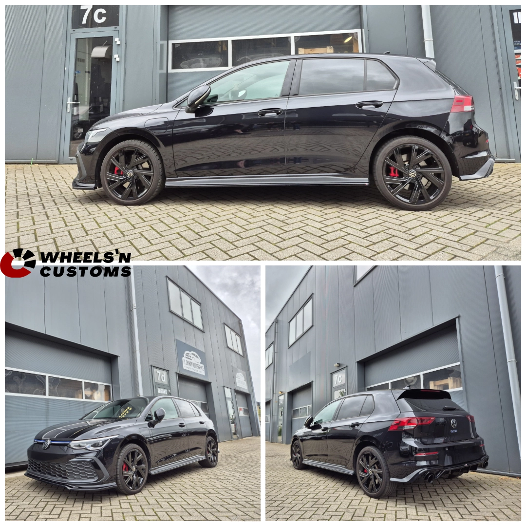 Volkswagen Golf 8 GTE voorzien van Maxton Design onderdelen