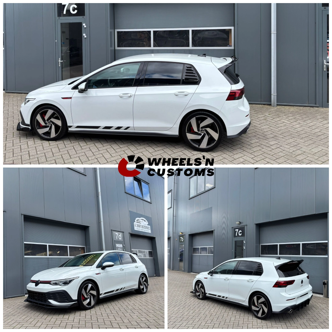 Volkswagen Golf 8 GTI Clubsport voorzien van Maxton Design pakket