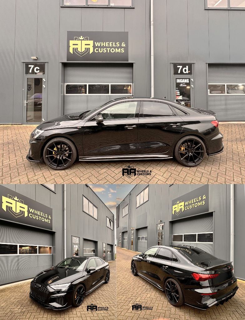 We hebben deze Audi A3 S-Line uitgerust met Maxton Design producten en nieuwe JR Wheels. Alle producten zijn geleverd in Gloss Black Front Splitter V.4 Audi S3 - A3 S-Line 8Y Bumper Lip Central Rear S