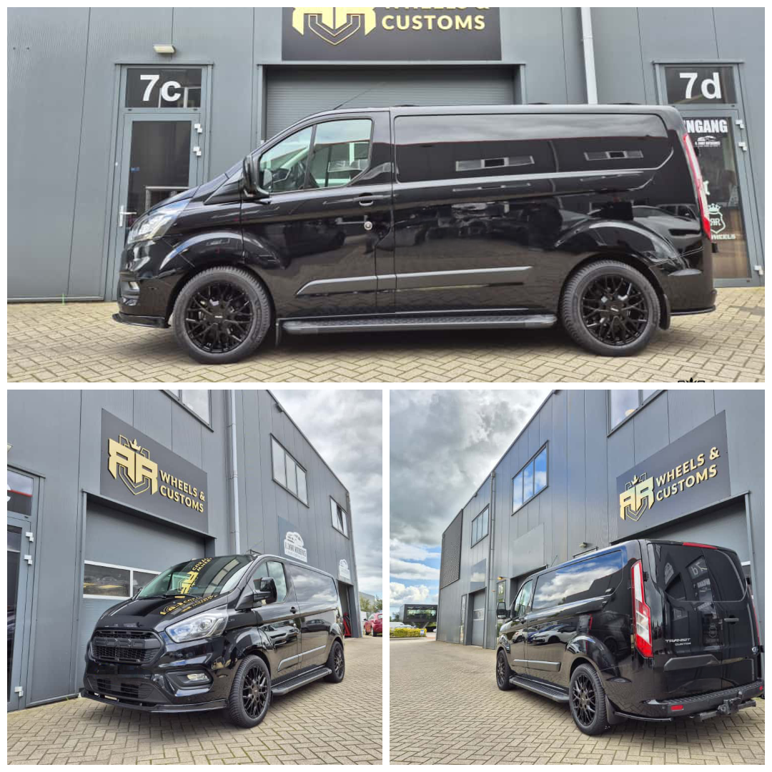 Ford Transit Custom 2022 - 18 inch Carmani CA20 Ludwig Black - 5x160 7.5J ET50
