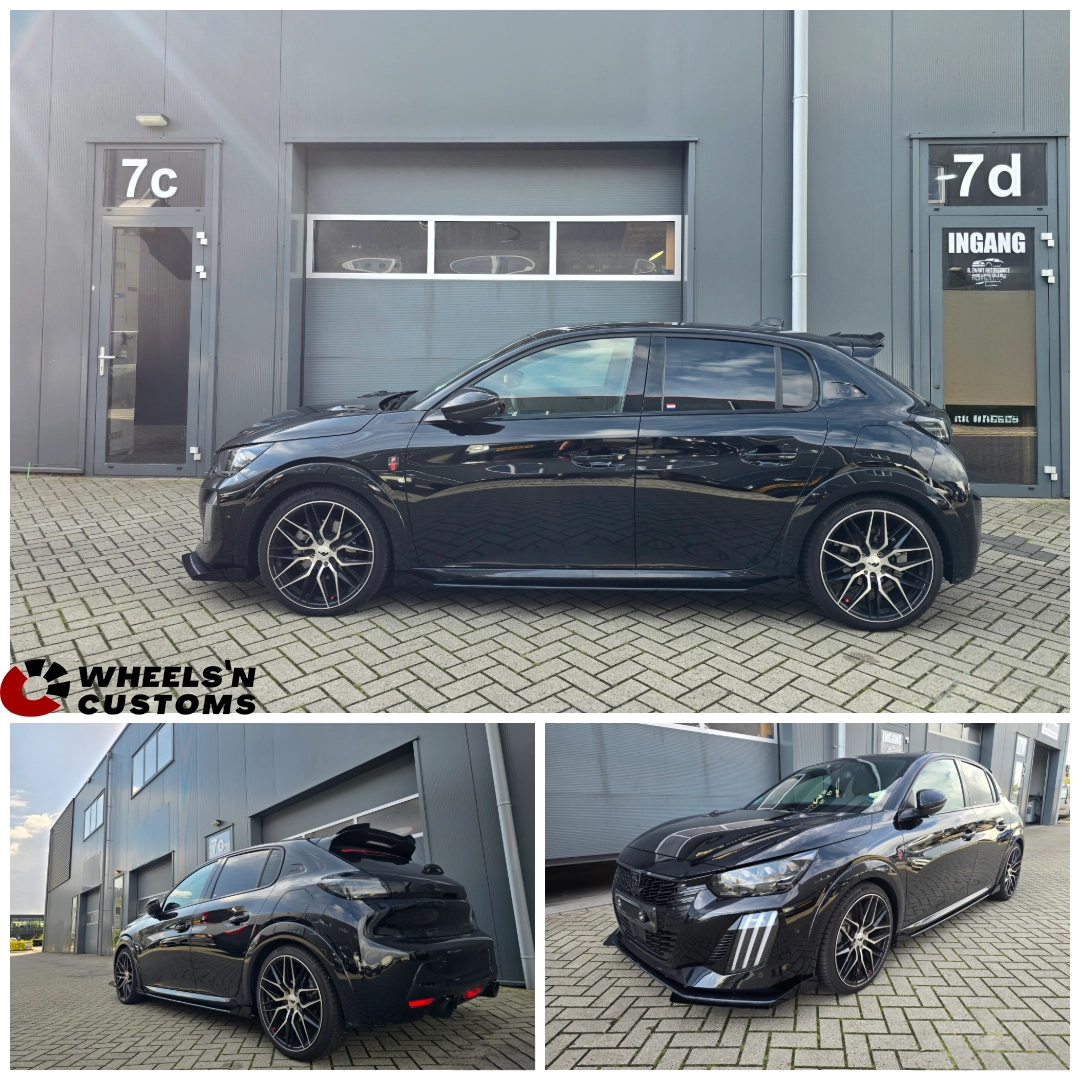 Peugeot 208 GT voorzien van Maxton Design onderdelen