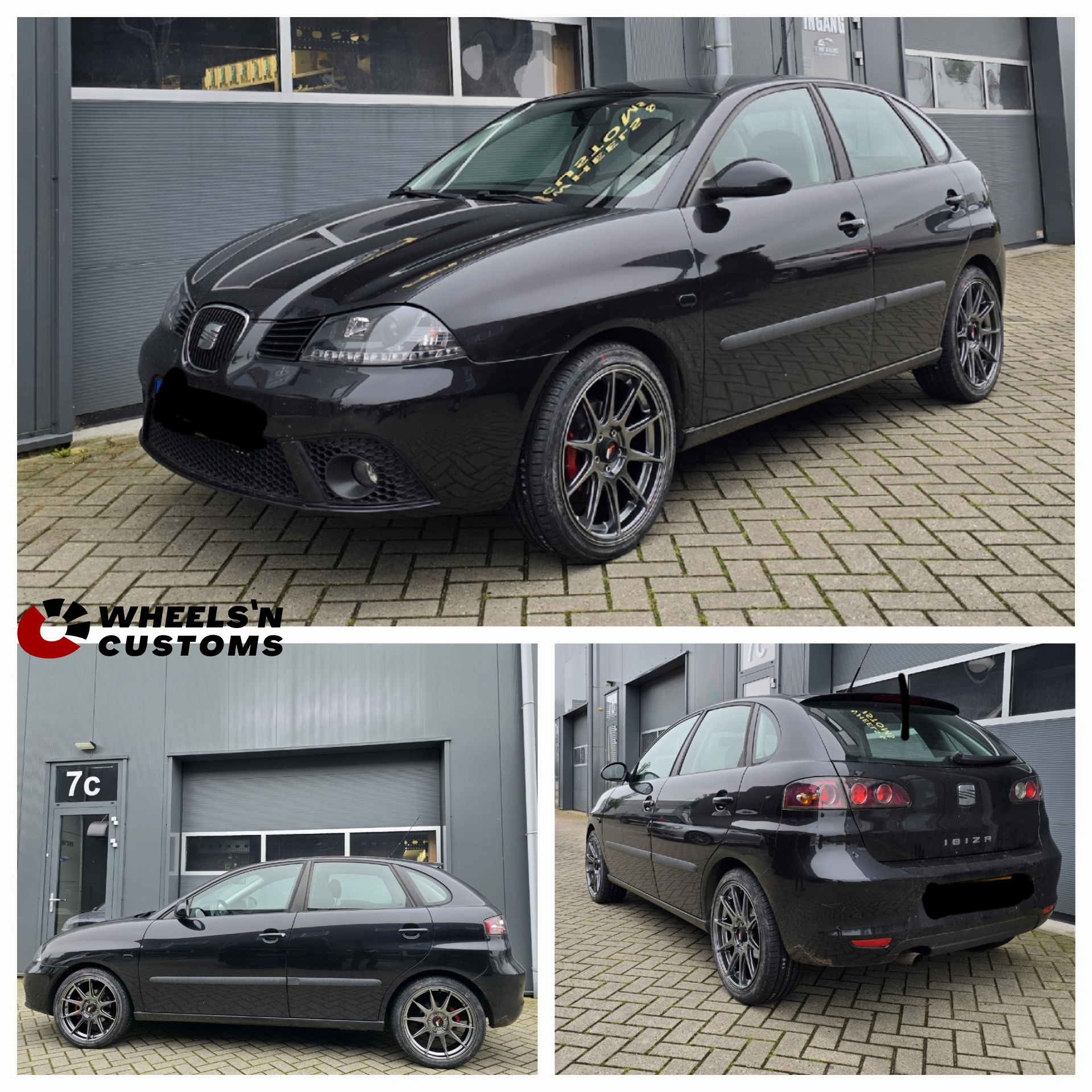 Seat Ibiza - 17 inch Japan Racing JR11 Hyper Black - 5x100 7J ET35