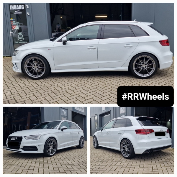 Audi A3 8V - 19 inch Japan Racing JR37 Hyper Black - 8.5J ET45.