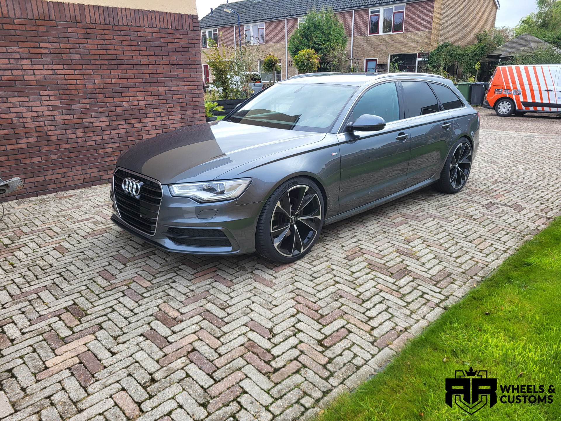 Audi A6 C7 Avant - 20 inch Carbonado RIch Black Front Polished - 5x112 9J ET30.