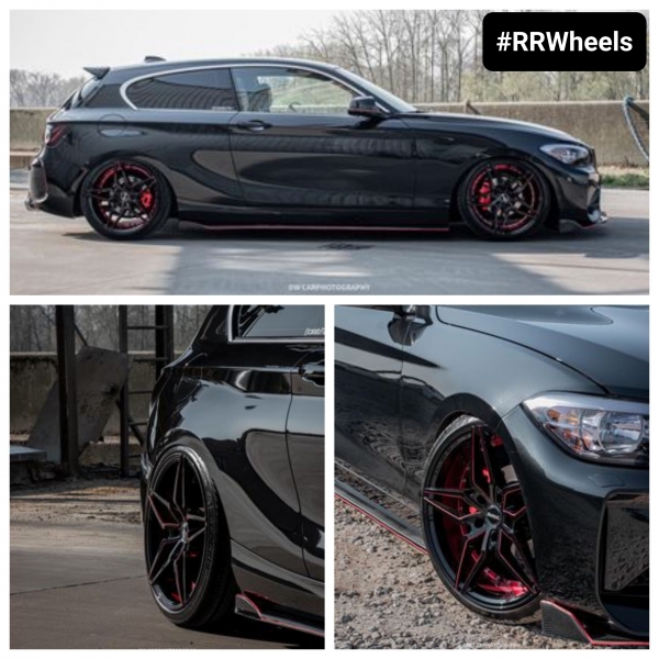 BMW 1 serie F21 - 19 inch Luistone Velgen L2100 - Gloss BLack Red Milling Line - 5x120 8.5J + 9.5J ET35.
