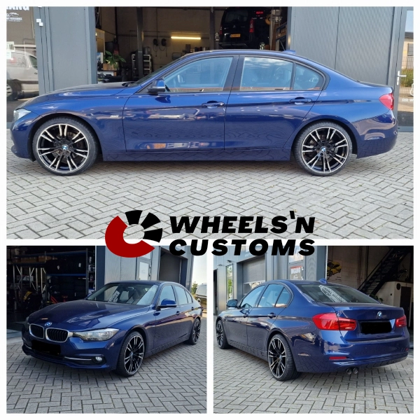 BMW 3 serie F30 - 19 inch JF Luxury D1356 Black Machined Face - 5x120 8.5j + 9.5j ET35.