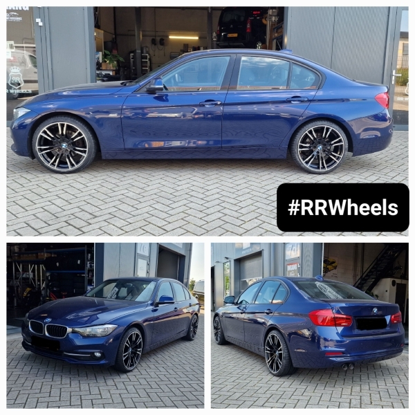 BMW 3 serie F30 - 19 inch JF Luxury D1356 Black Machined Face - 5x120 8.5j + 9.5j ET35.