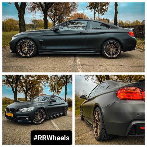BMW 4 serie F32 - 19 inch Japan Racing type JR37 Platinum Bronz + 8.5J en 9.5j ET35.