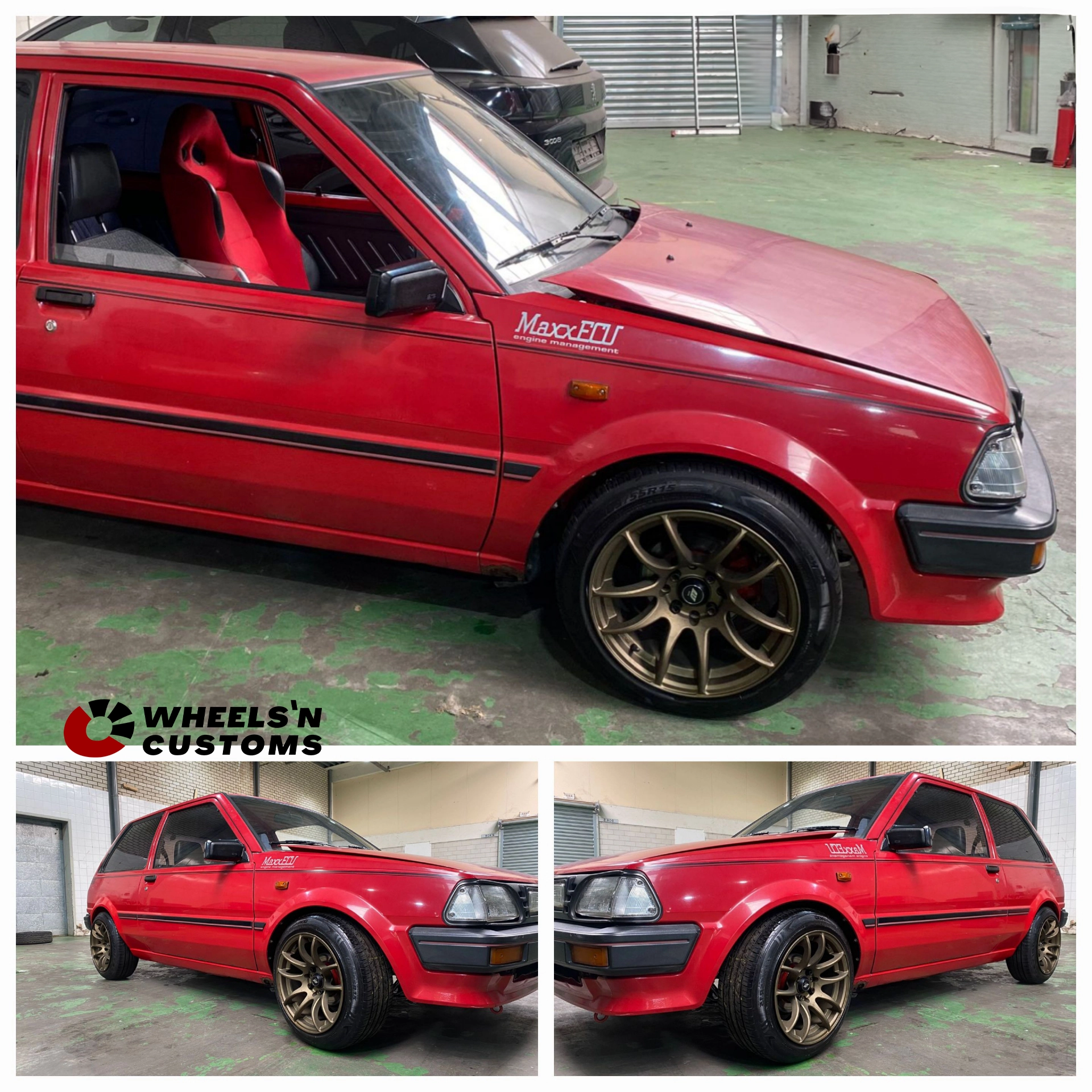Toyota Starlet 3 P70 - 15 inch JF Luxury Sand bronze concave - 4x114,3 8.25J ET25