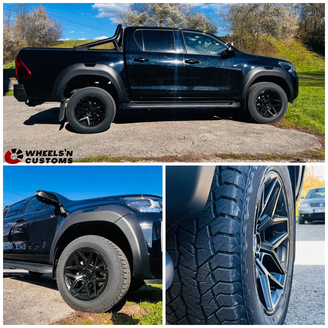 Toyota hilux - 18 inch Fuel D437 CONTRA Satin black - 9J ET12