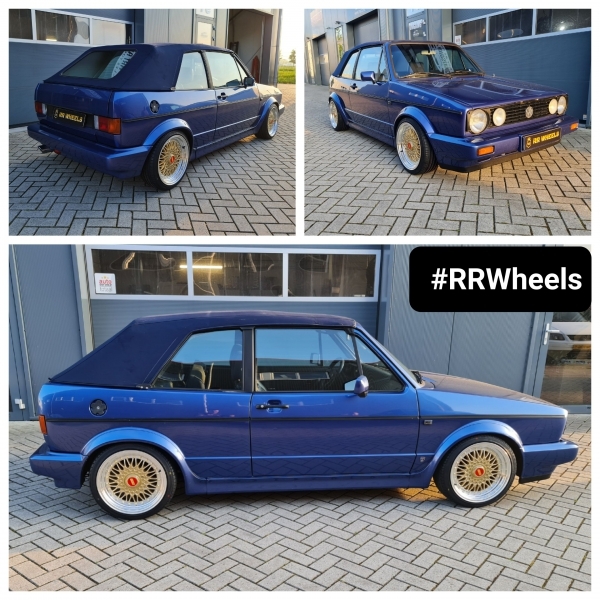 Volkswagen Golf 1 Cabrio - 16 inch JF Luxury REW032 Gold Polished - 7J ET30