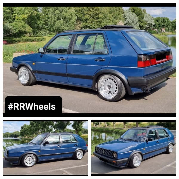 Volkswagen Golf 2 - 15 inch YKW Y5890 Silver Machined Lip - 8.25J ET20