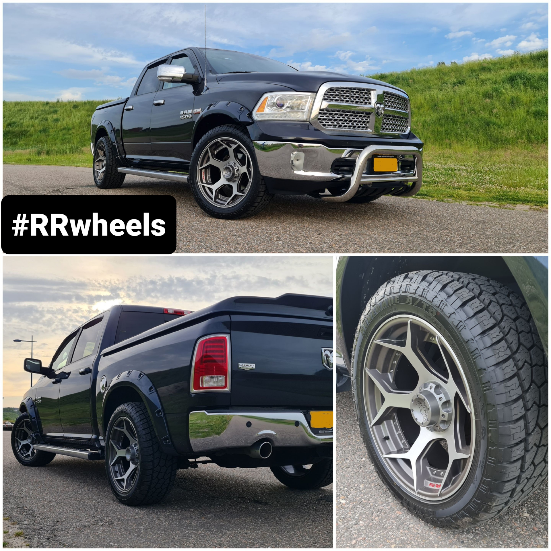 Dodge Ram - 22 inch 4Play 4P50 Brushed Gun metal - 10J ET24