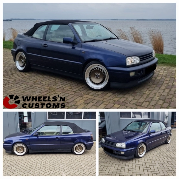 Volkswagen Golf 3 Cabrio - 17 inch YKW Y709 Coffee Brown Chrome Lip - 8J ET30