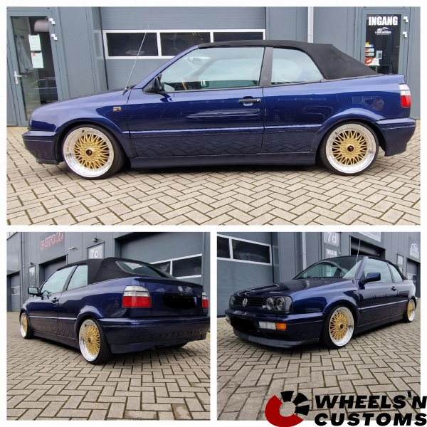 Volkswagen Golf 3 Cabrio - 17 inch Japan Racing JR9 Gold - 7.5J ET35