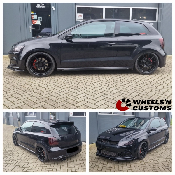 Volkswagen Polo MK5 - 18 inch Motec Ultralight Flat Black - 5x100 7.5J ET40