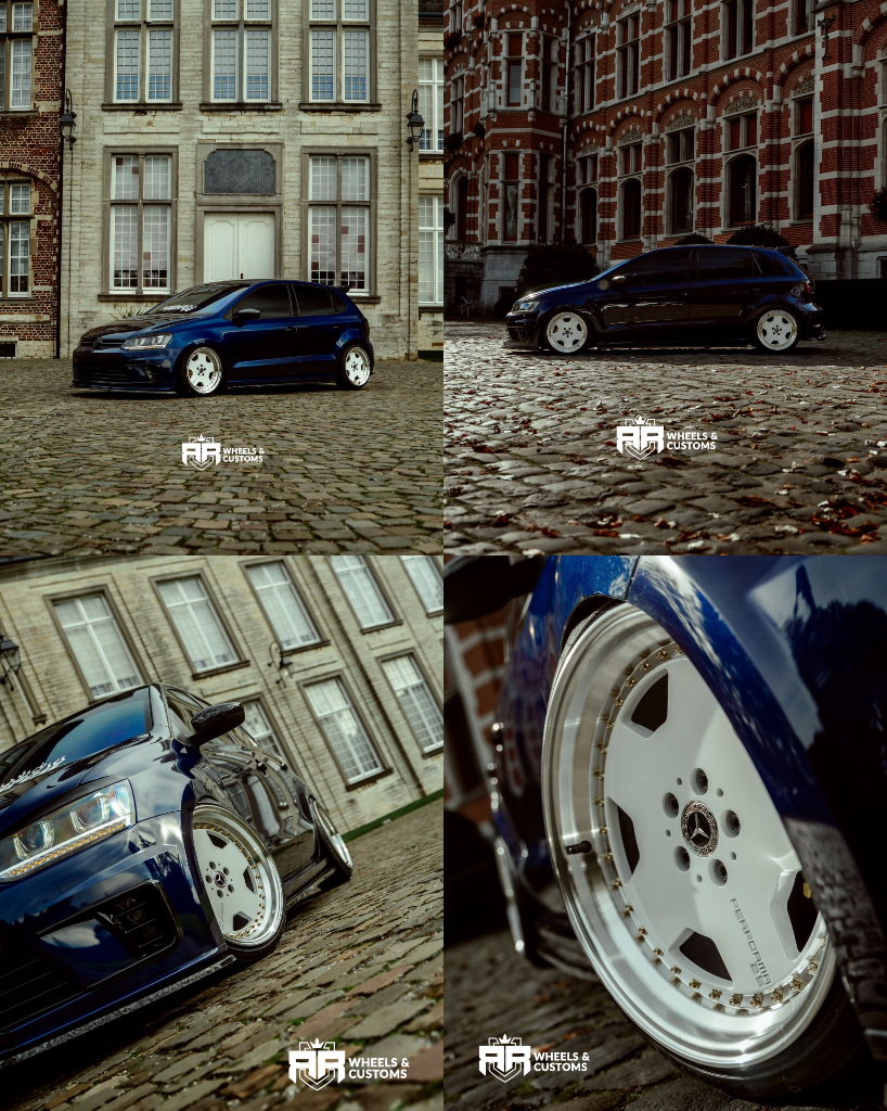 Volkswagen Polo MK7 - 17 inch YKW Wheels Y7858 White Machined Lip - 5x100 8,5J ET30