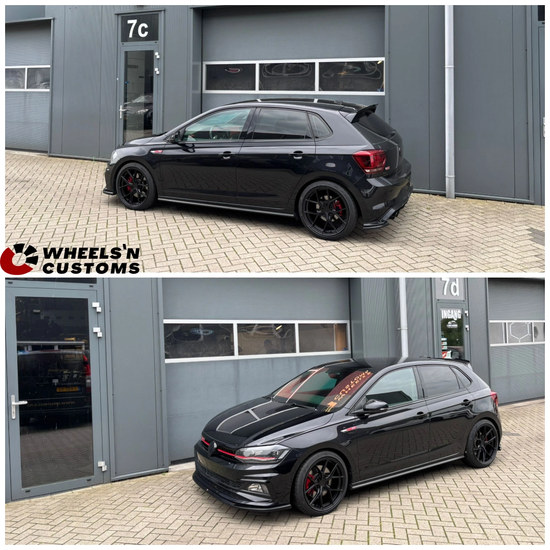 Volkswagen Polo GTI - 18 inch Japan Racing SL01 Flat Black - 5x100 8J ET40