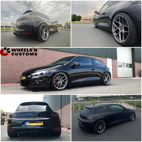 Volkswagen Scirroco - 19 inch Japan racing JR34 - 5x112 8.5J ET30 + 9.5J ET40
