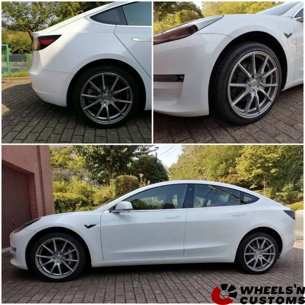 Tesla Model 3 - 19 inch Concaver CVR4 Brushed Titanium - 8.5J ET40