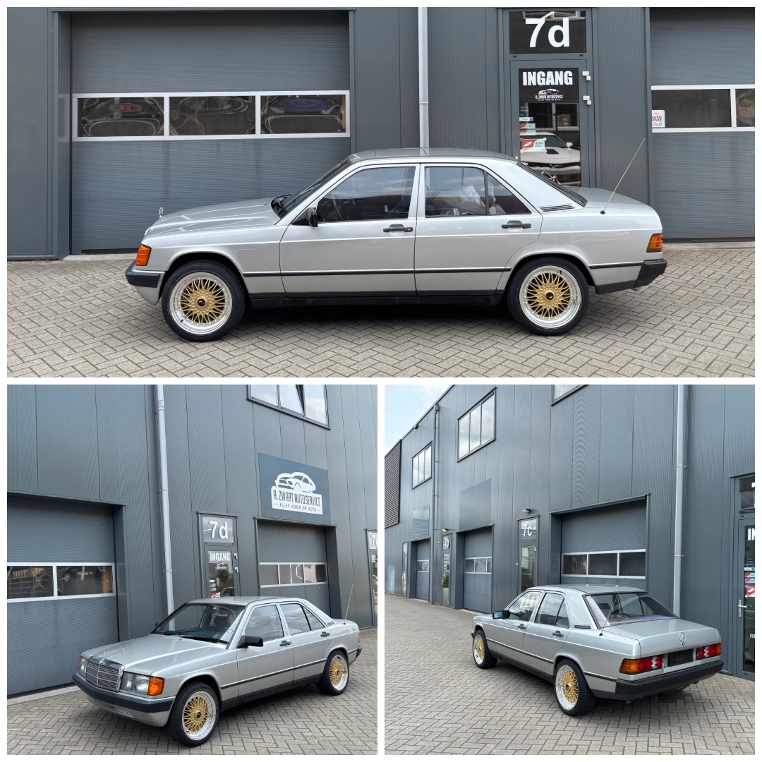 Mercedes 190E - 17 inch Japan Racing JR9 Gold Machined Lip - 5x112 7.5J ET35