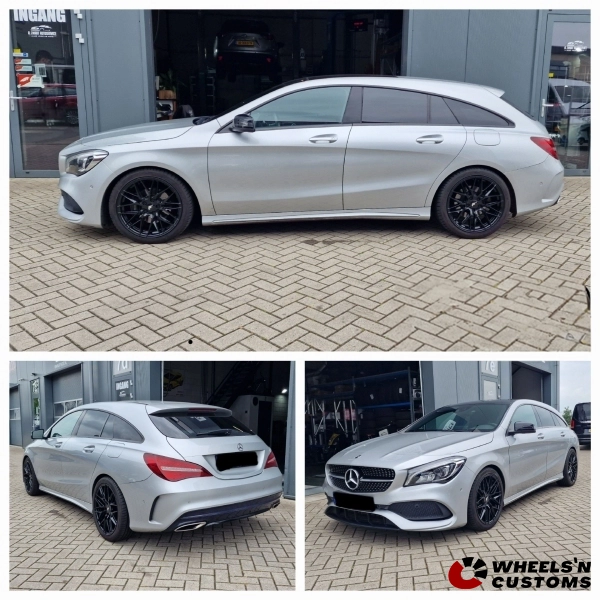 Mercedes CLA - 18 inch Japan Racing JR28 Gloss Black - 5x112 7.5J ET40