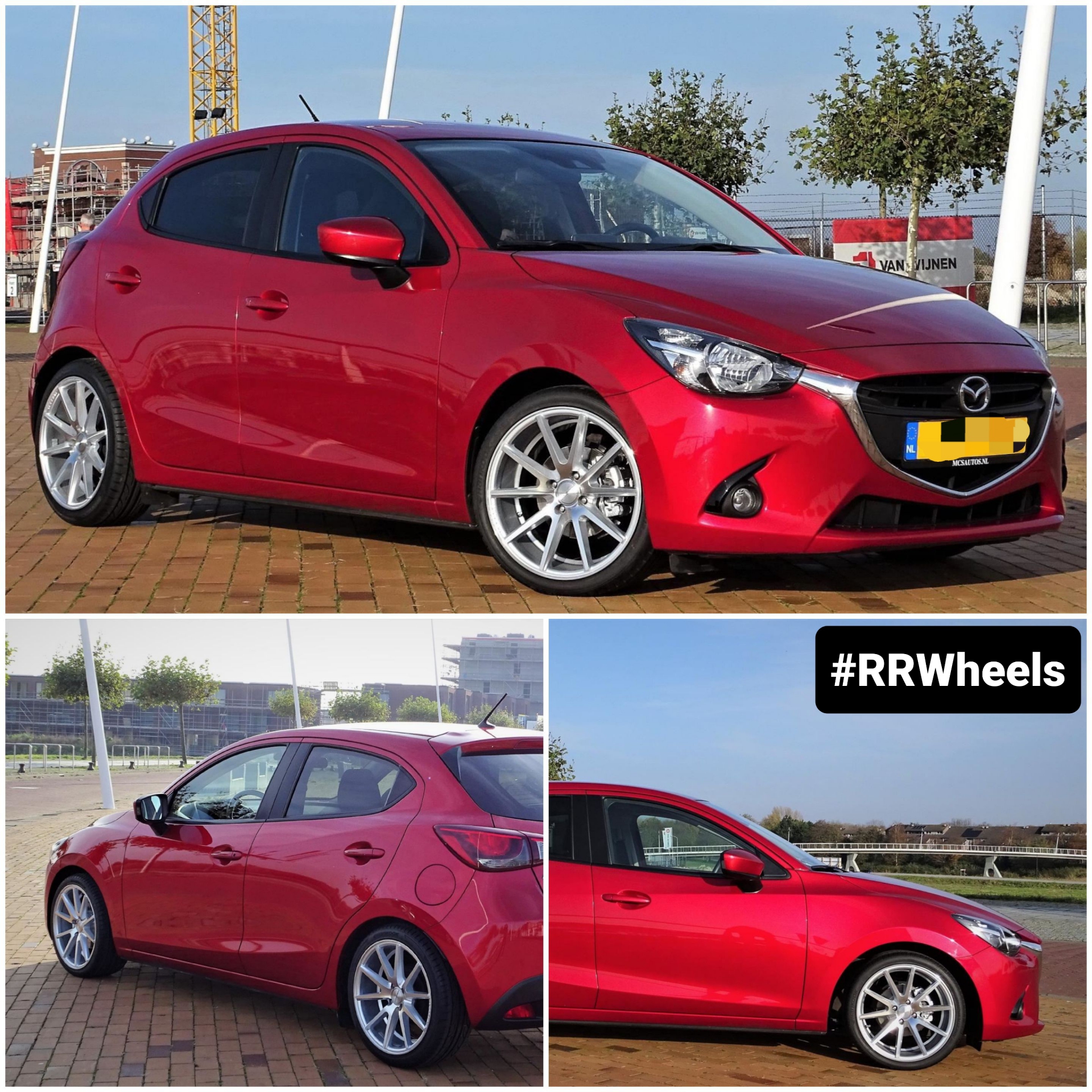 Mazda 2 - 17 inch JF Luxury velgen - 4x100 7.5J ET35