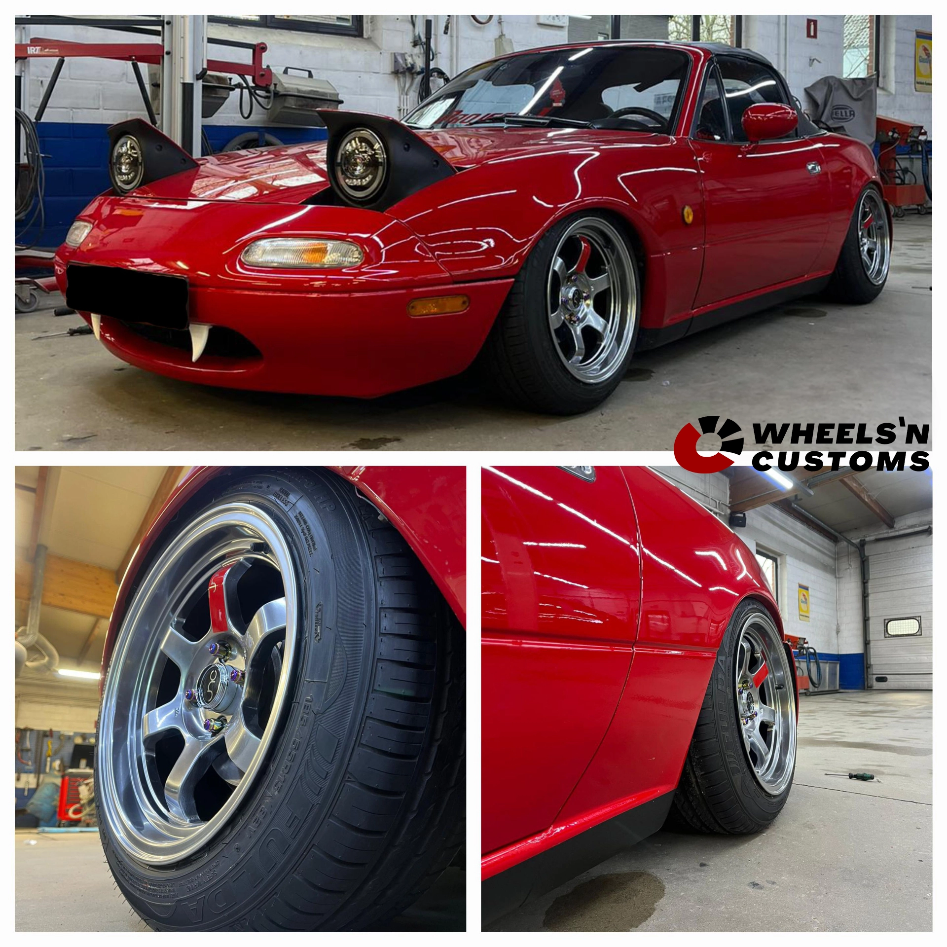 Mazda MX5 Miata - 15 inch JNC013 Hyper Black - 8J ET20