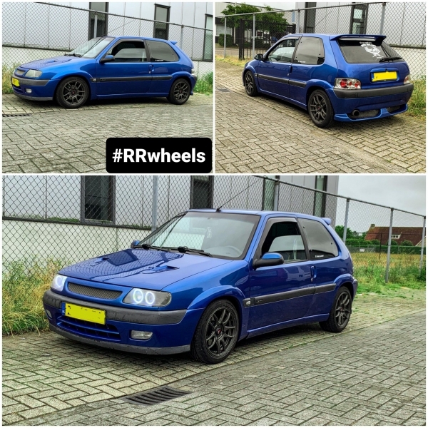 Citroen Saxo - 15 inch Japan Racing JR29 Hyper Grey - 7J ET15.