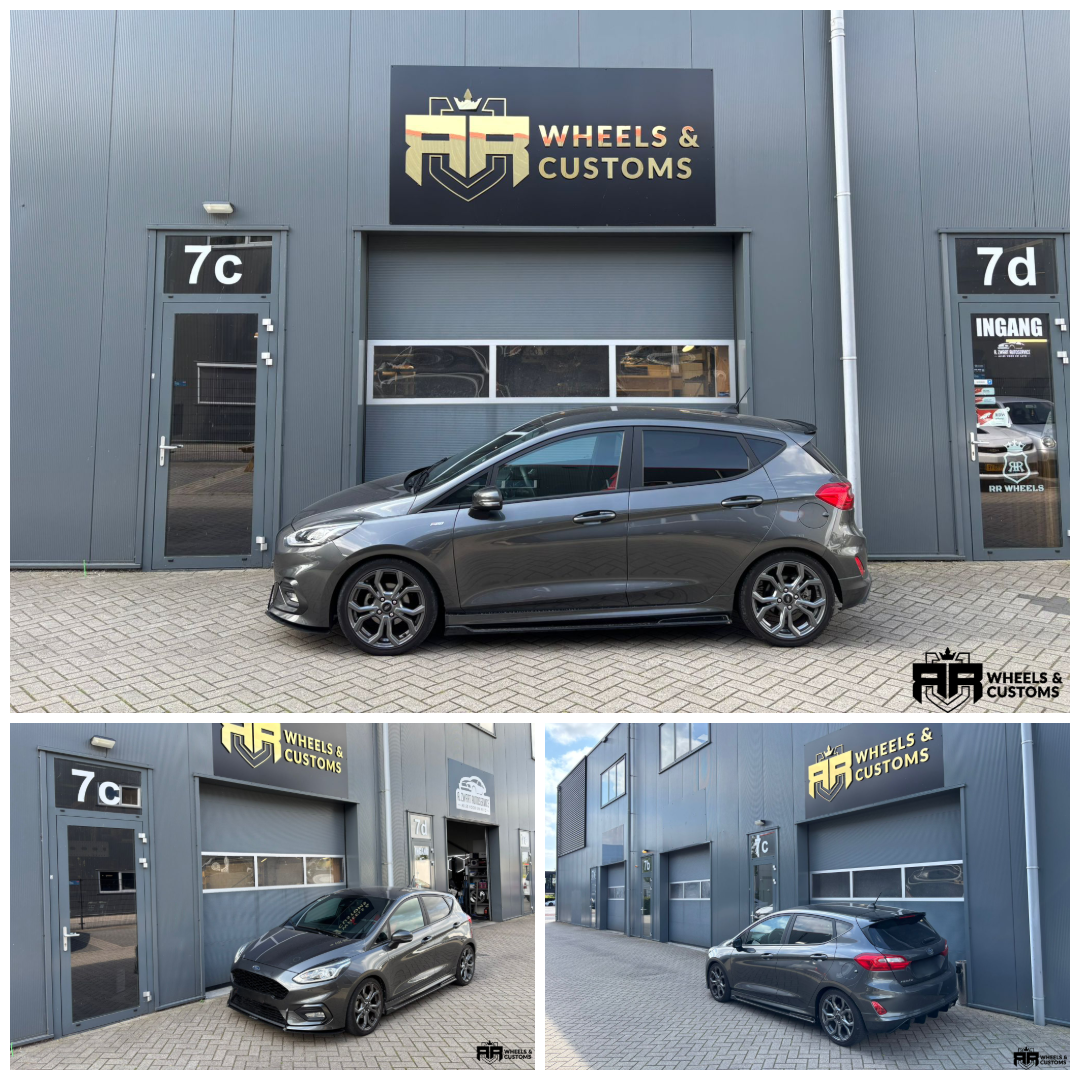 Ford Fiesta ST-line voorzien van een Eibach-Pro verlagingskit